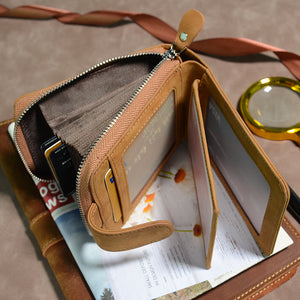 Mom To Daughter - Never Lose - Card Holder Zipper Wallet