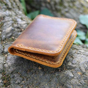 Mum To Son -You Will Never Lose- Leather Bifold Wallet