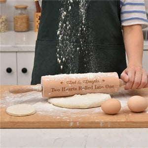 Dad And Daughter - Two Hearts Rolled Into One - Rolling Pin