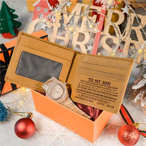 Mom To Son - Never Lose - Wallet Watch Gift Set