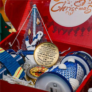 Mom To Son - Enjoy The Ride - Compass Aircraft Boat Lighthouse Gift Set