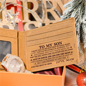 Mom To Son - Never Lose - Wallet Watch Gift Set