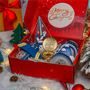 Mom To Son - Enjoy The Ride - Compass Aircraft Boat Lighthouse Gift Set