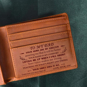 Son To Dad - Shelter - Genuine Leather Wallet