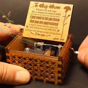 Son To Mom - You Will Always Be My Loving Mom- Engraved Music Box
