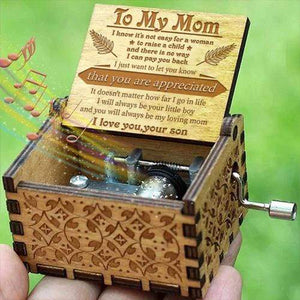 Son To Mom - You Will Always Be My Loving Mom- Engraved Music Box