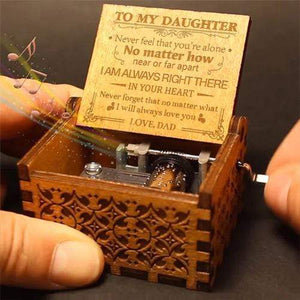 Dad To Daughter - I Will Always Love You- Engraved Music Box