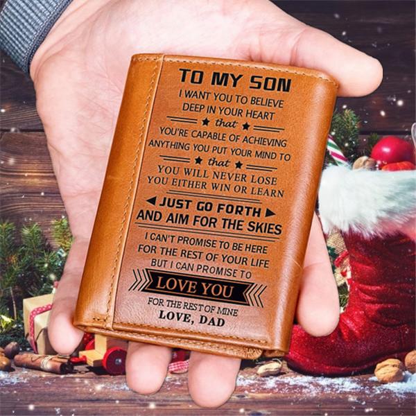 Dad To Son - Genuine Premium Leather Wallet