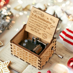 To My Granddaughter - Even When I'm Not Close By - Engraved Music Box