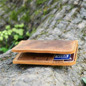 Mum To Son -You Will Never Lose- Leather Bifold Wallet