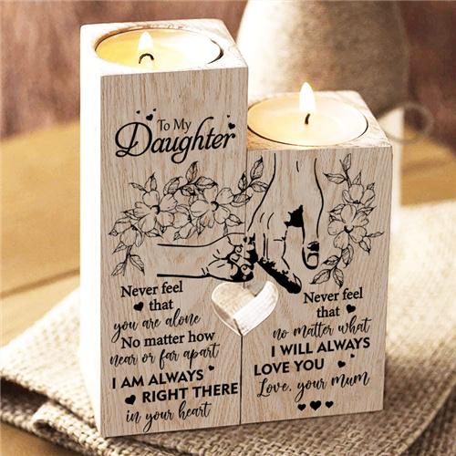 Mum To Daughter - I Will Always Love You - Candle Holder