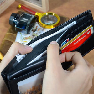 Dad To Son - Never Lose - Black Genuine Leather Wallet