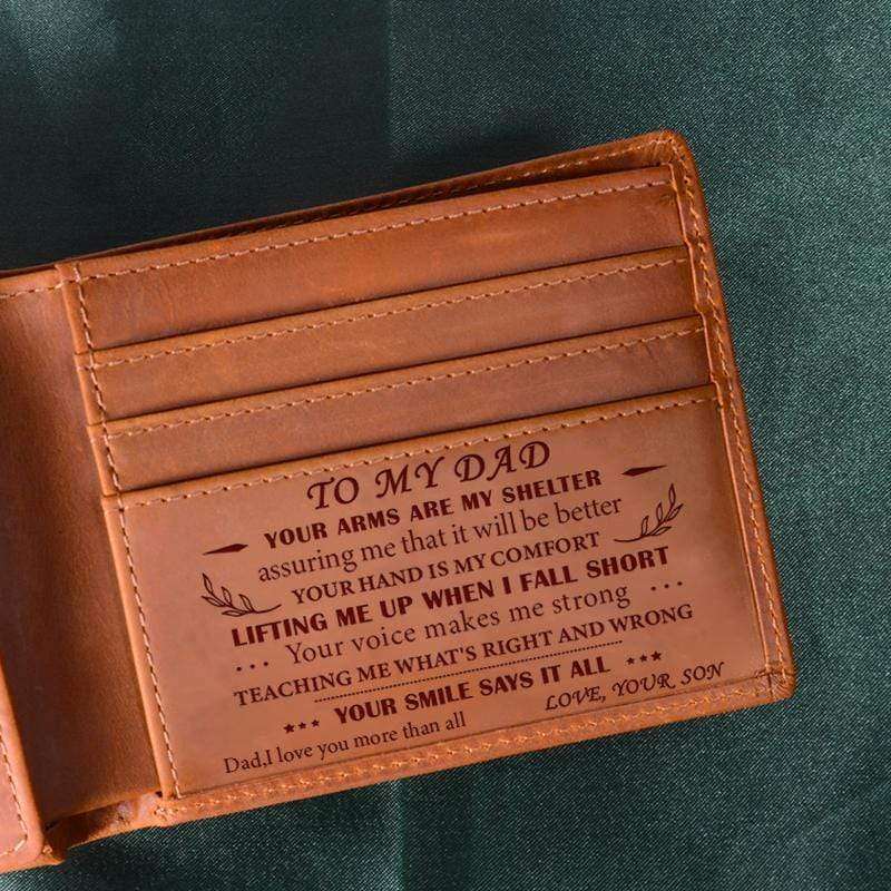 Son To Dad - Shelter - Genuine Leather Wallet
