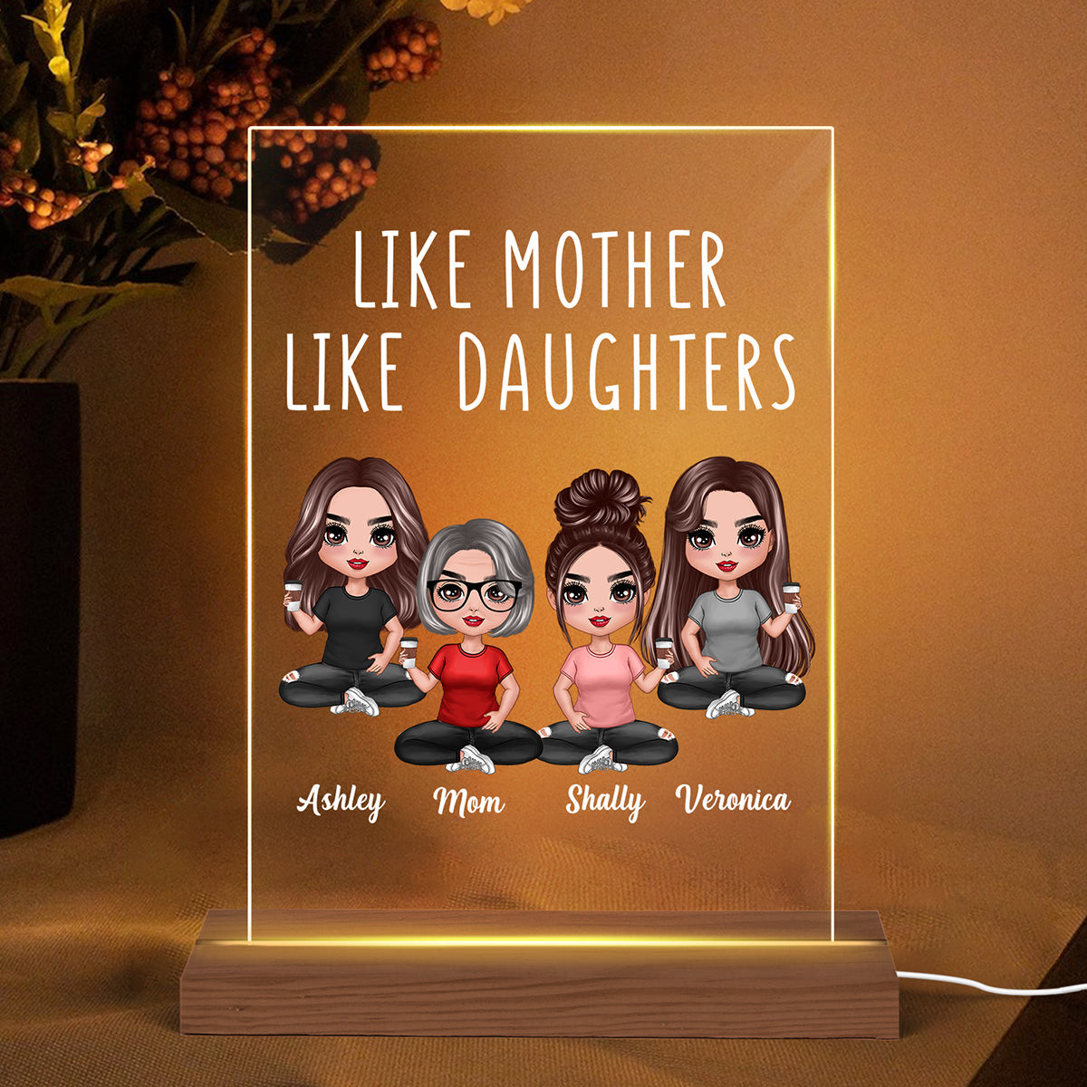 Mom Gifts Night Light, Mothers Day Birthday Gifts from Daughter