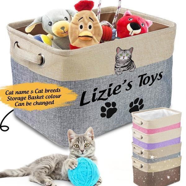 Personalized Cat Storage Basket