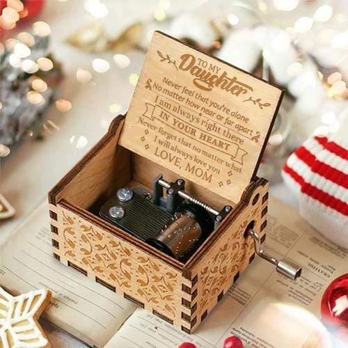 Mom To Daughter - I Will Always Love You- Engraved Music Box